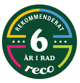 Rekommenderad på Reco – 6 år i rad